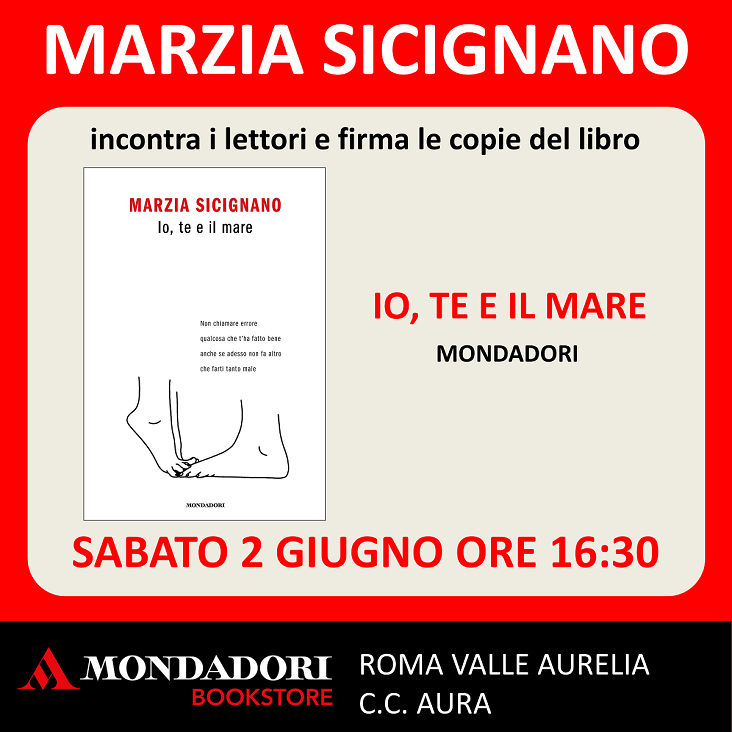 Marzia Sicignano incontra i lettori - Centro Commerciale Aura - Valle  Aurelia